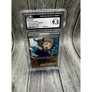2021 POKEMON FUSION STRIKE ULTRA RARE HOLO #262/264 SCHOOLGIRL CGC 9.5 Mint+